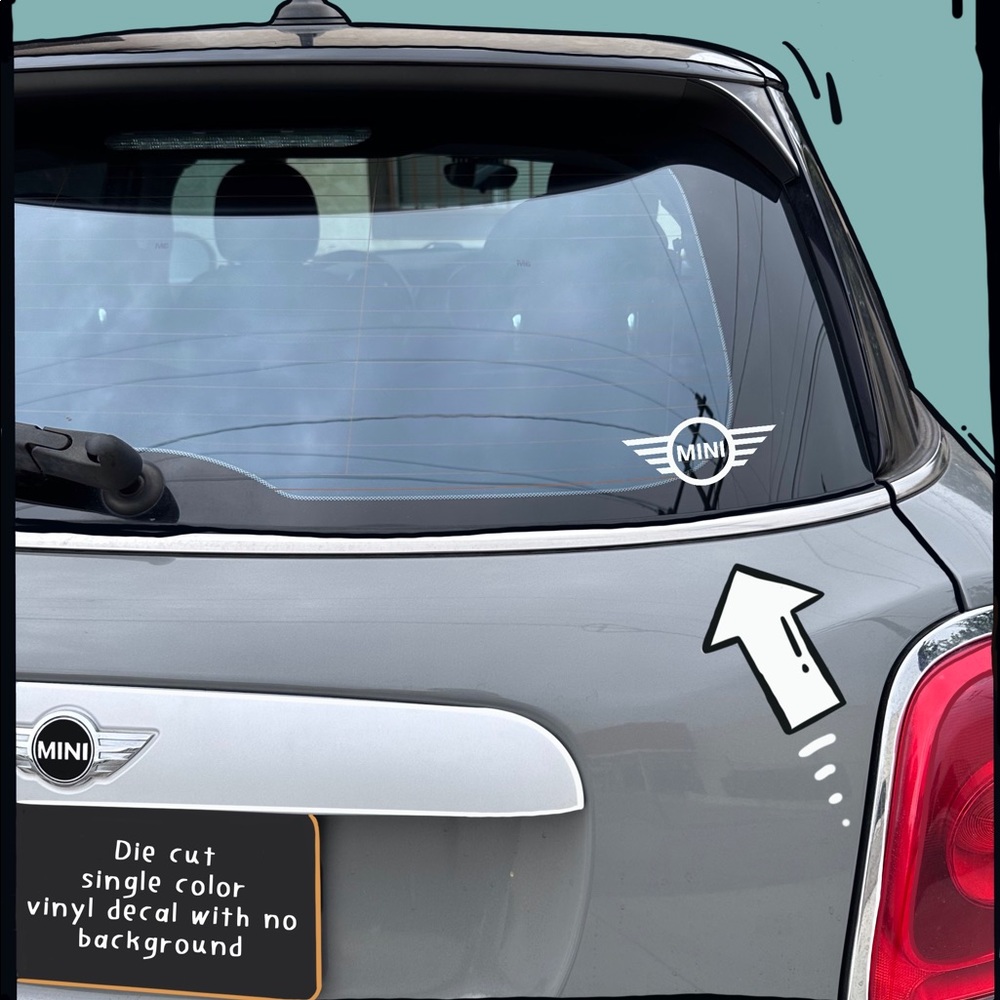 MINI Cooper Logo Sticker Decal - Vinyl 6"